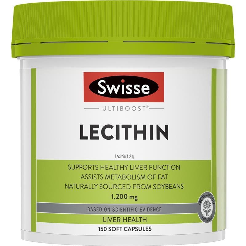 Swisse Lecithin 保肝護肝大豆卵磷脂膠囊1200mg 150粒 - MTmart365