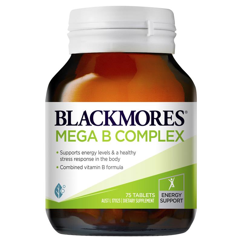 Blackmores Mega B 複合維他命B族75粒 - MTmart365