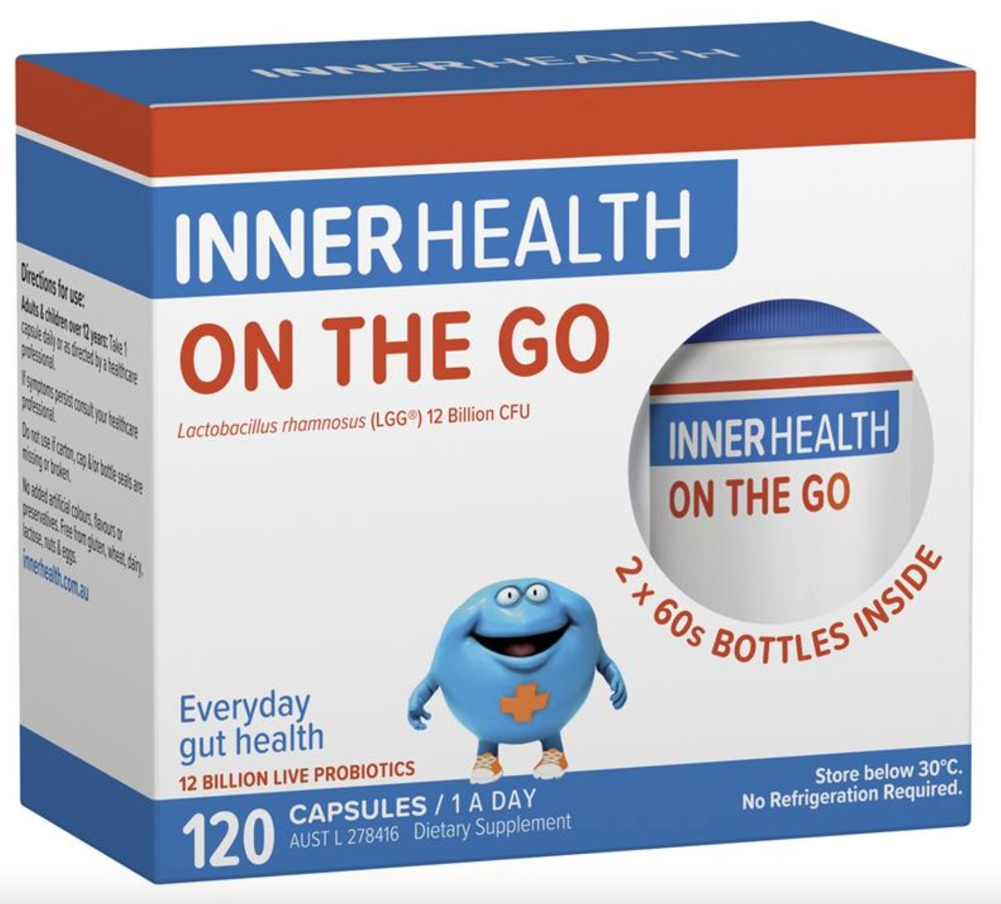 Inner Health On the Go 腸道健康益生菌膠囊120粒 - MTmart365