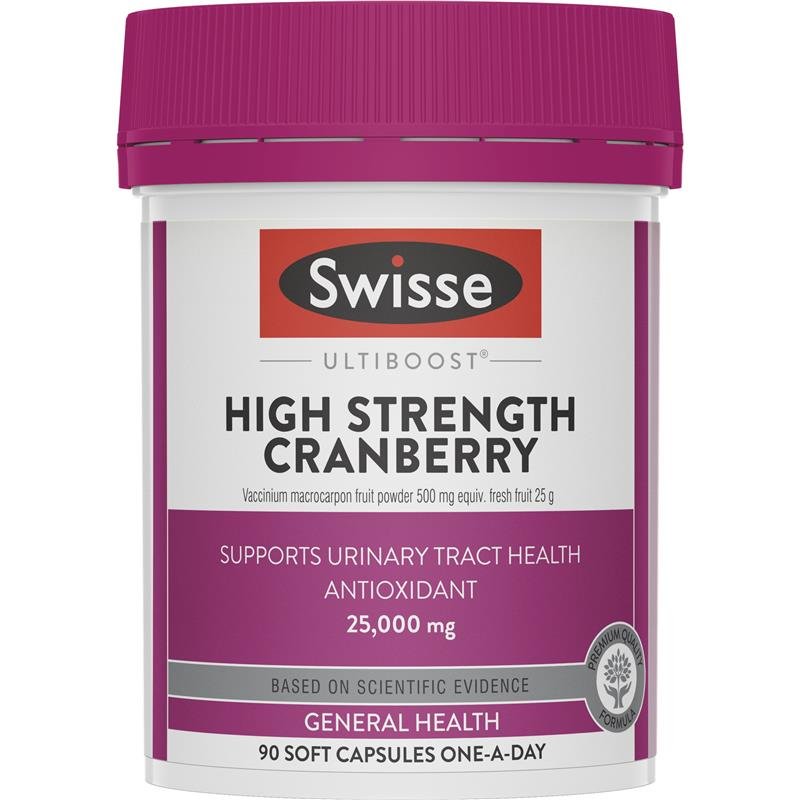 Swisse Cranberry 高濃度蔓越莓精華90粒 - MTmart365